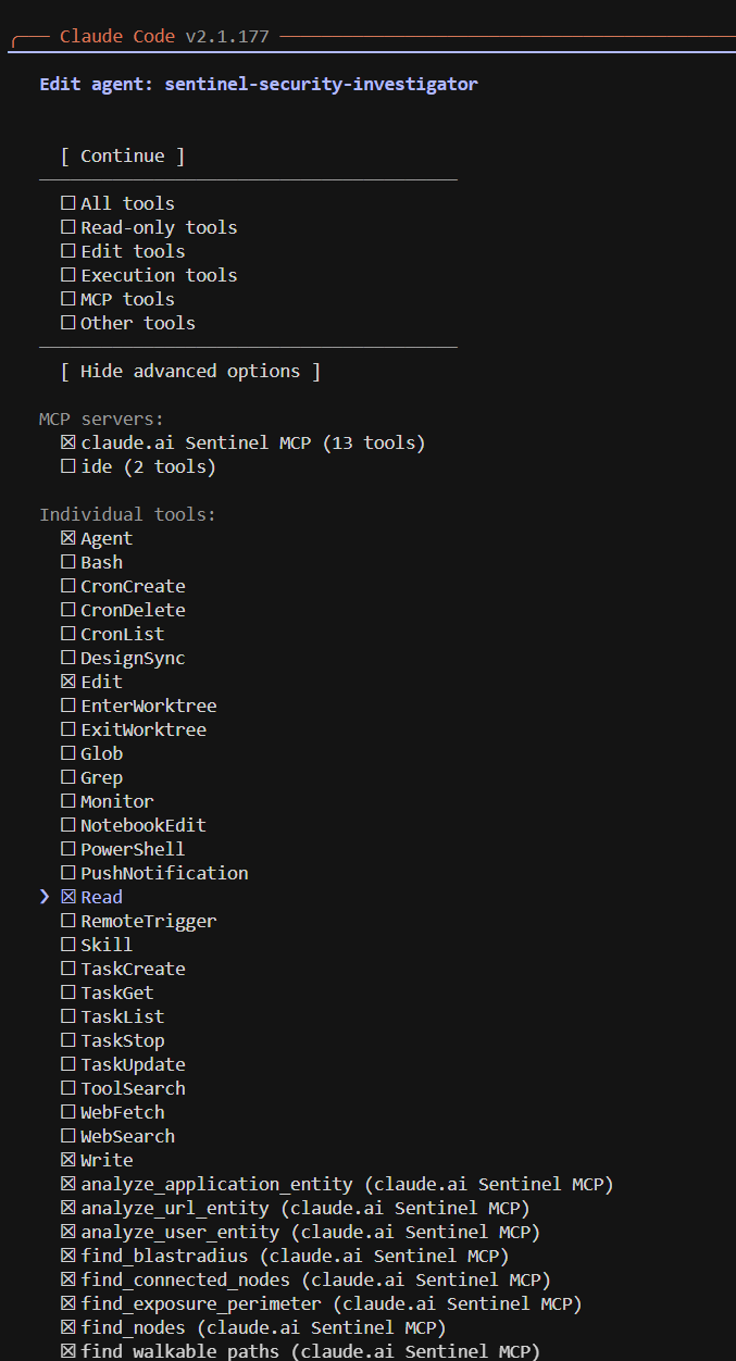 Agent tool permissions
